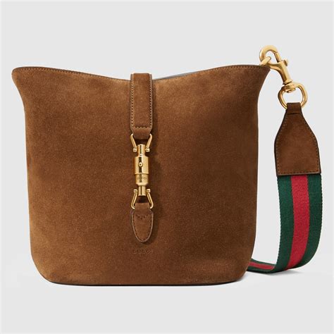 gucci jackie suede bucket bag|Gucci shoulder tote bag.